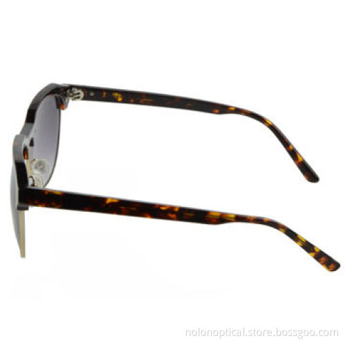 Tortoise acetate and metal frame sunglasses